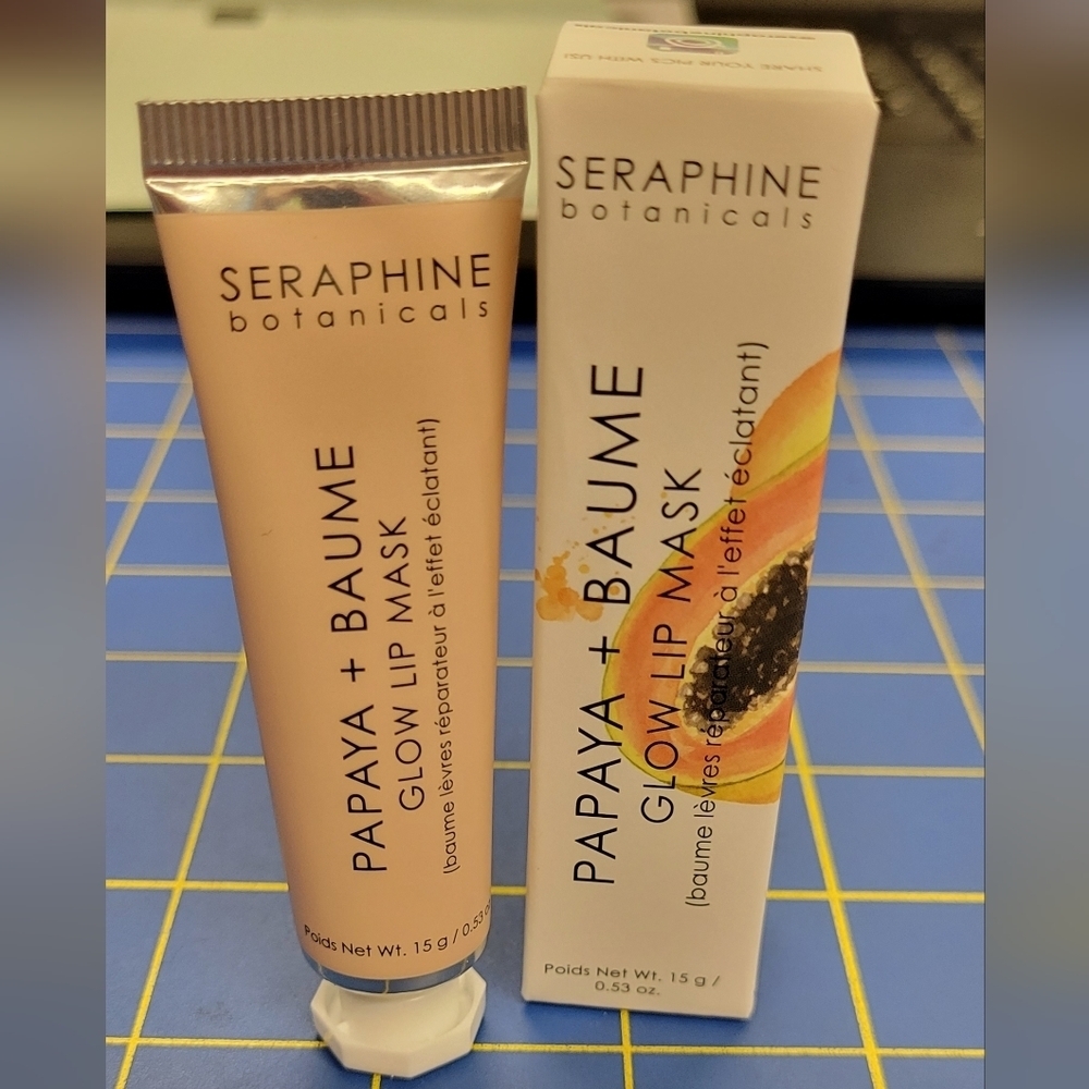 Seraphine Bontanicals Papaya + Baume Glow Lip Mask 0.53 oz